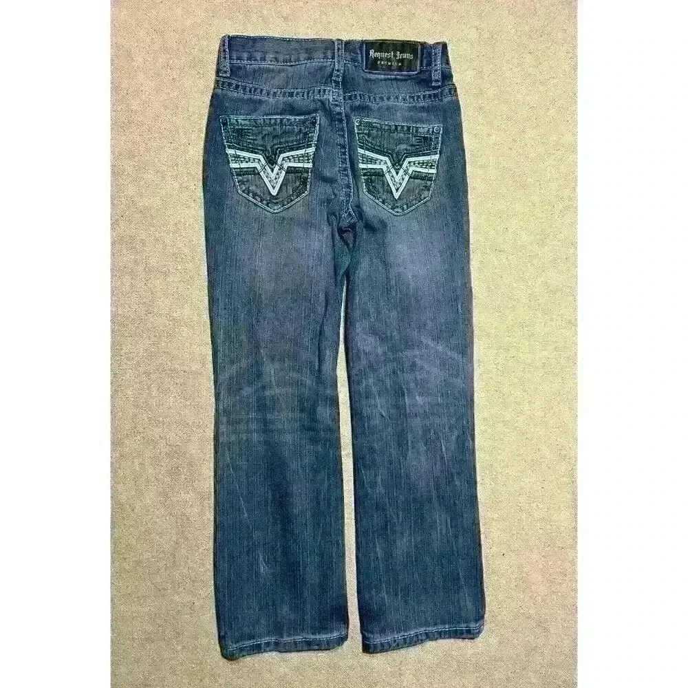 Boys Request Jeans Premium, Size 6, Straight Leg A0003